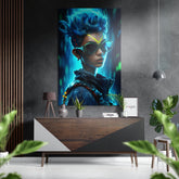 Futuristic Styles Brushed Aluminum Dibond Wall Art.